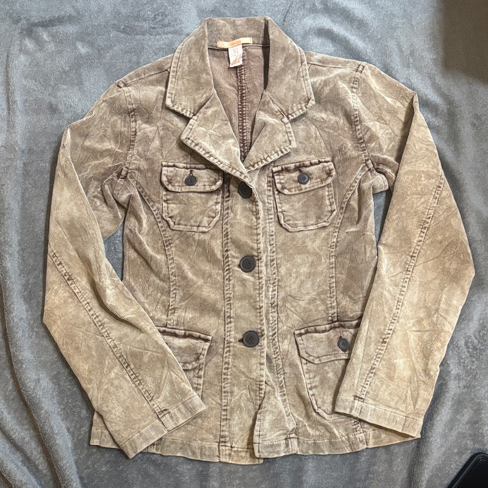 Forever 21 vintage y2k corduroy Brown Button-Up Jacket large